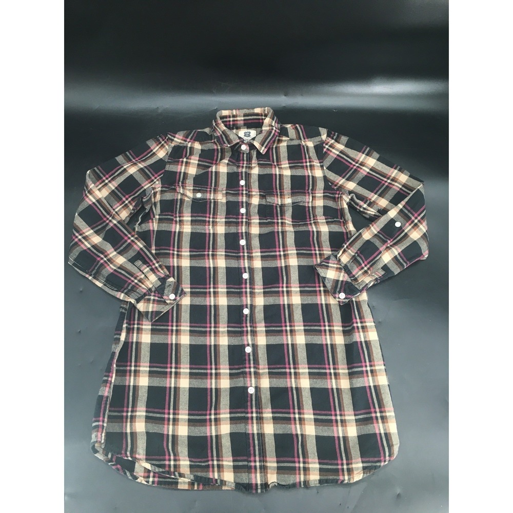 Levis Shirt Men's Large Red Plaid Pearl Snap